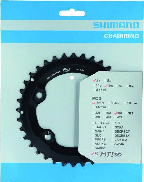 Productafbeelding Shimano Deore FC-M6000-2 kettingblad 10-speed BF (36)