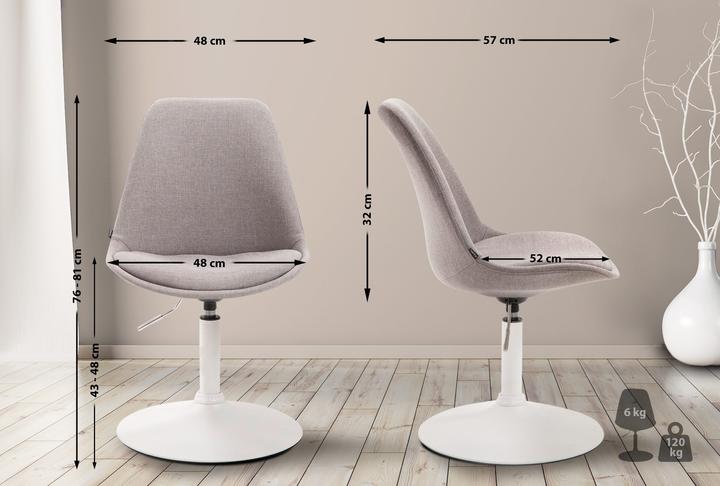 Produktbild CLP Stuhl Maverick W Stoff