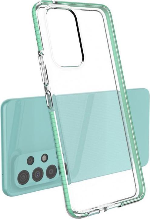 Actual product image Hurtel Spring Case cover gel TPU cover with coloured frame for Samsung Galaxy A73 black (Samsung Galaxy A73 5G)