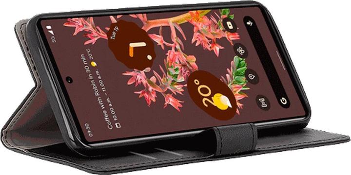 Actual product image Just in Case Pu Leather Book Case Black Google Pixel 6a (Google Pixel 6a)