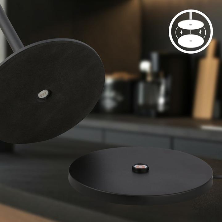 Actual product image Briloner Accu LED table lamp with charging dock, RGB, stepless dimmable (300 lm)