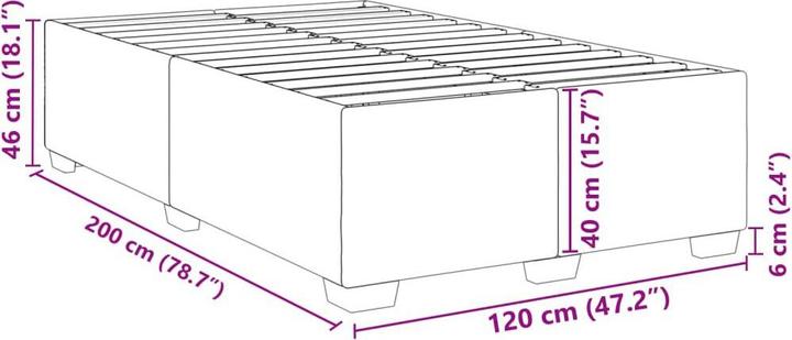 Image du produit vidaXL Bettgestell (120 x 200 cm)