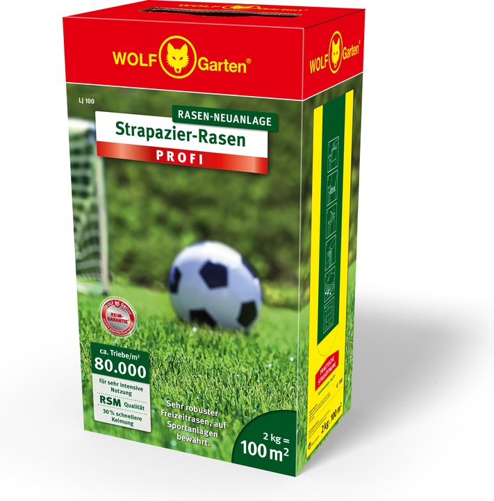 Produktbild Wolf-Garten Wolf Garten LJ100 Strapazier-Rasen Saatgut (Rasensamen)