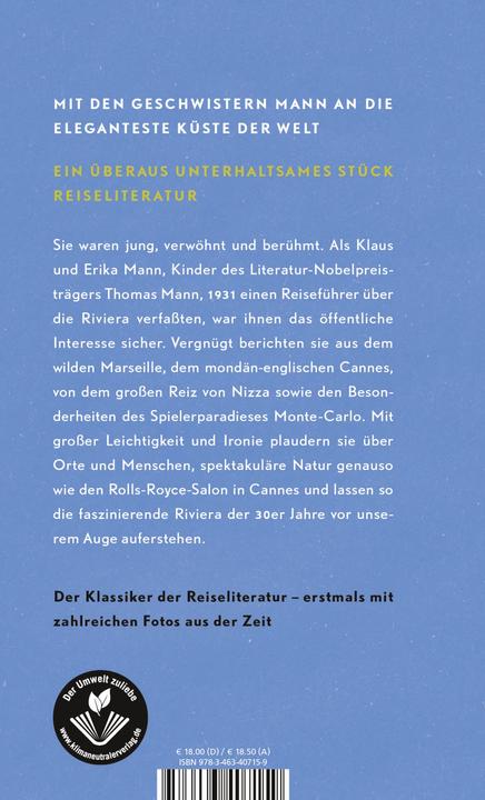 Produktbild Das Buch von der Riviera (Deutsch, Klaus Mann, 2019)