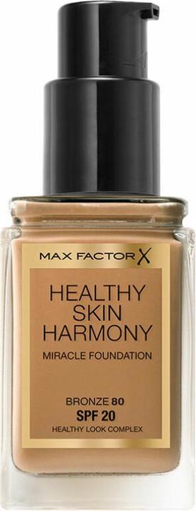 Actual product image Max Factor Healthy Skin Harmony 30 ml Pump Bottle Cream 80 Bronze (80 Bronze)