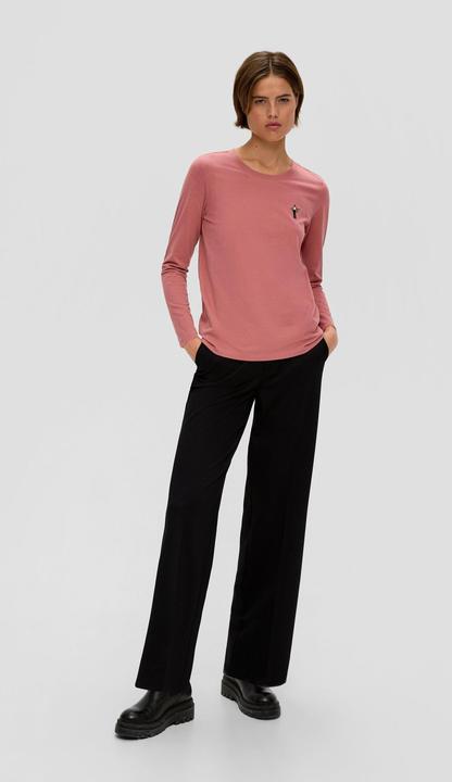 Produktbild s.Oliver T-Shirt Longsleeve mit Statement-Print (34)
