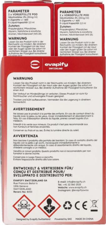 Etichetta energetica SKE Pod 4in1 2x (Ciliegio)