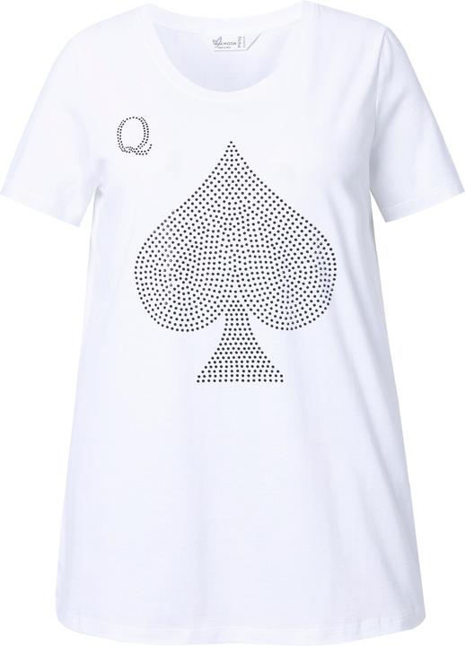 Immagine prodotto Miamoda T-shirt dal taglio svasato con brillantini e design con carte (60)