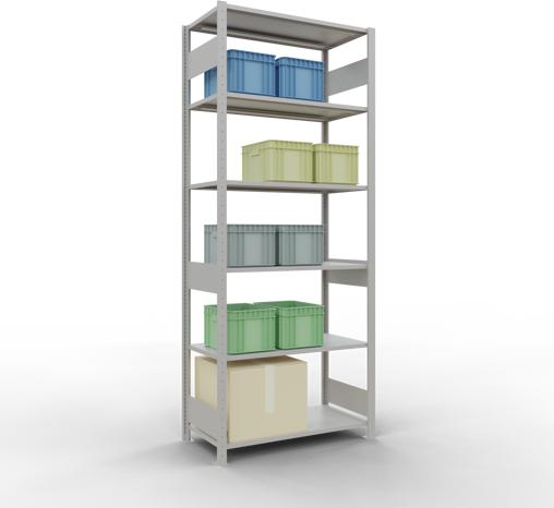 Actual product image Schulte Lagertechnik MULTIplus85 basic racking system with length ledgers