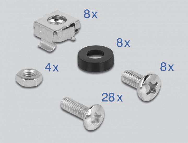 Actual product image Delock DIN rail mounting kit