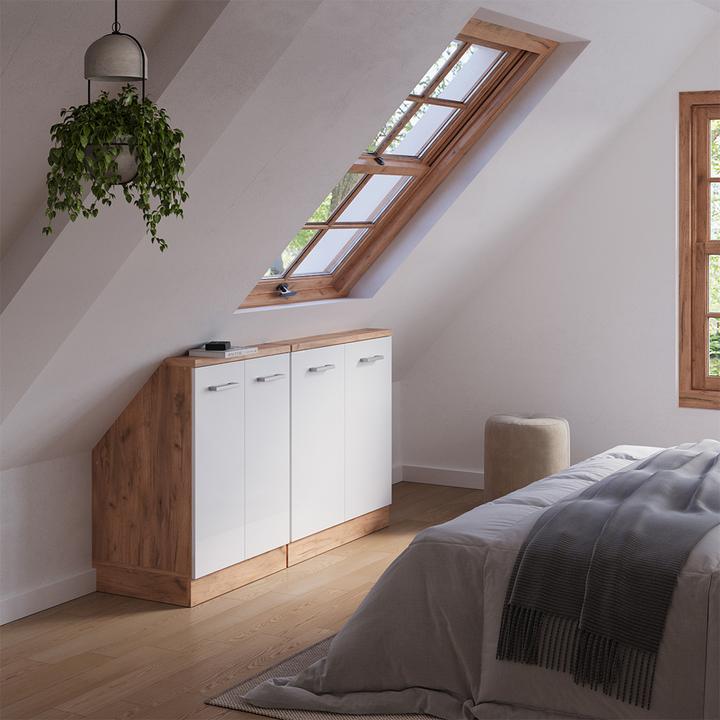 Produktbild Vicco Küchenschrank für Dachschrägen R-Line (140 x 46 x 81.60 cm)