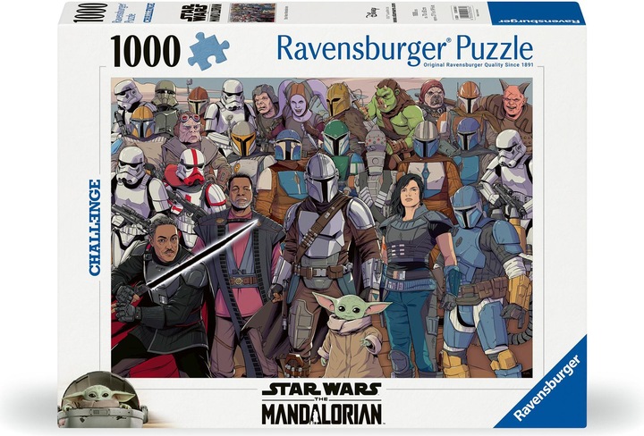 Produktbild Ravensburger Puzzle 12000536 - Challenge Star Wars Mandalorian - 1000 Teile Puzzle für Erwachsene (1000 Teile)
