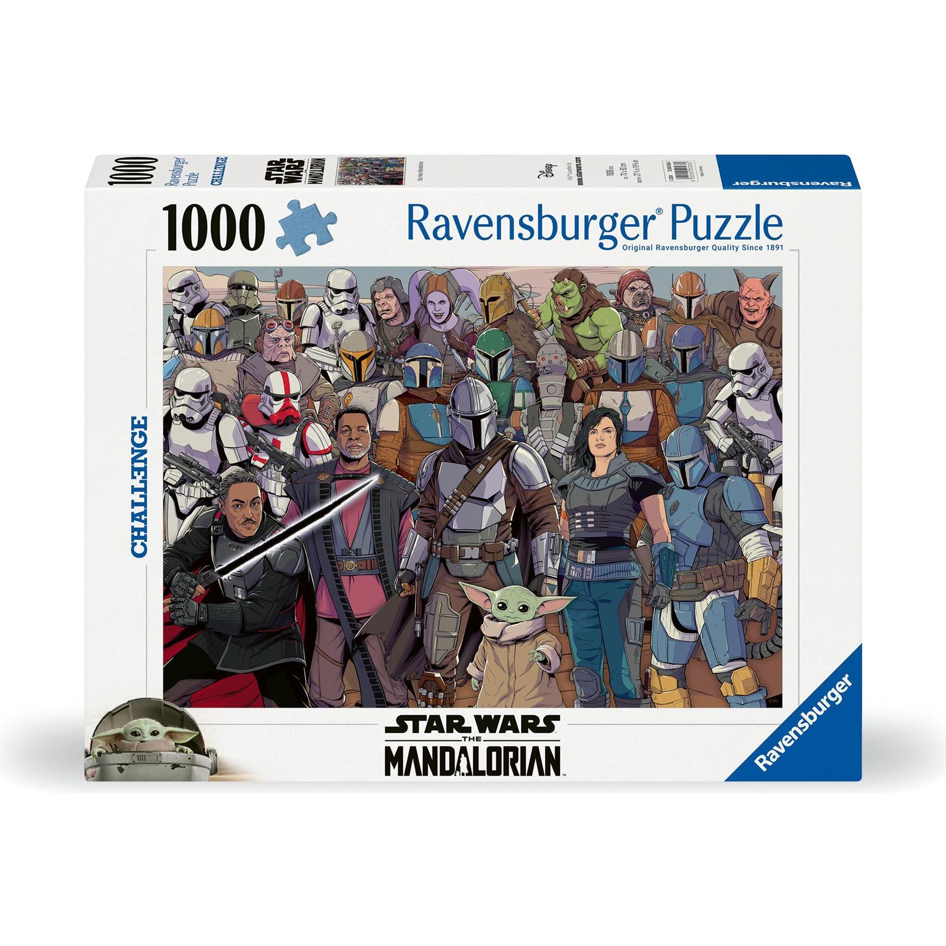 Ravensburger Puzzle 12000536 - Challenge Star Wars Mandalorian - 1000 Teile Puzzle für Erwachsene (1000 Teile)