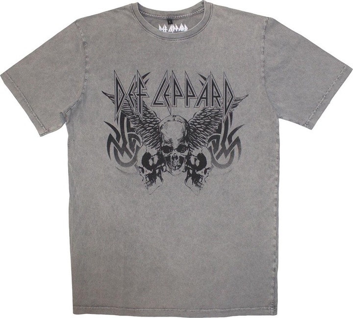 Def Leppard Tribal Skull Stone Wash