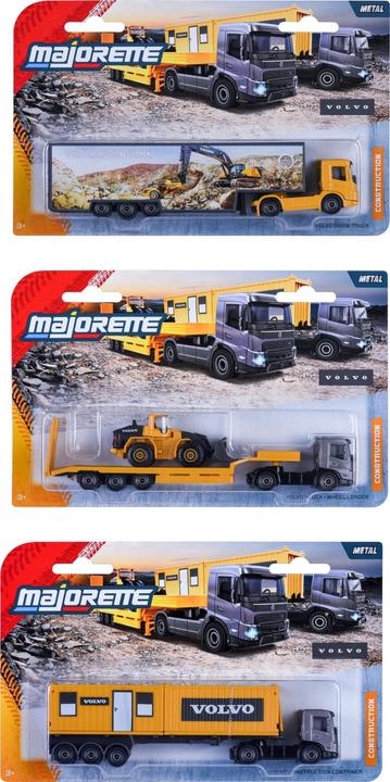 Produktbild Majorette Volvo Construction Transporter, 3-sort.