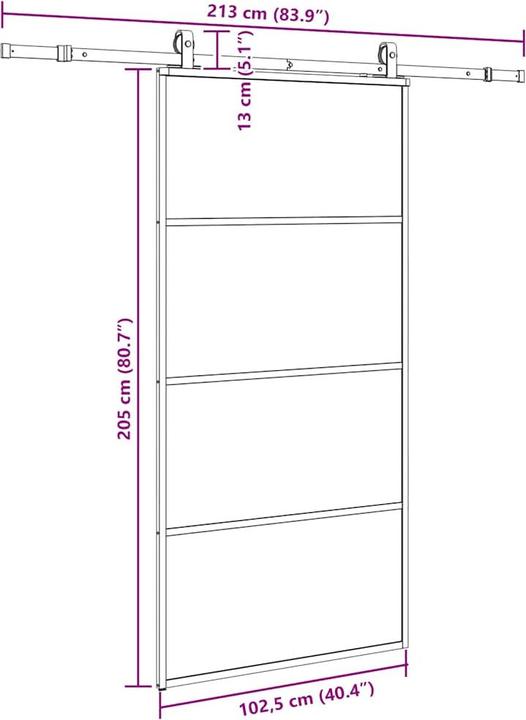 Image du produit vidaXL Schiebetür