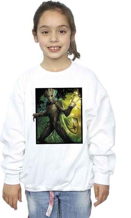Actual product image Girls Guardians Of The Galaxy Groot Forest Energy Sweatshirt (104)