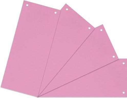 Produktbild Niceday Trennblätter Office Depot Blanko 10,5 x 24 cm Rosa Pink Manilakarton