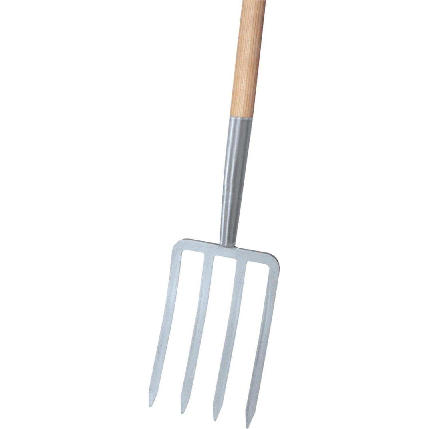 Ideal Spatengabel silber 4 Zinken, T-Stiel Import (204087)