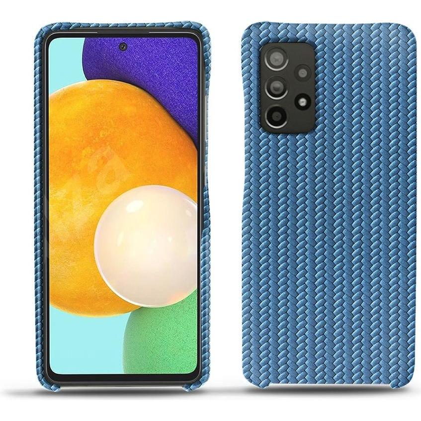 Noreve Lederschutzhülle (Samsung Galaxy A52), Smartphone Hülle, Blau