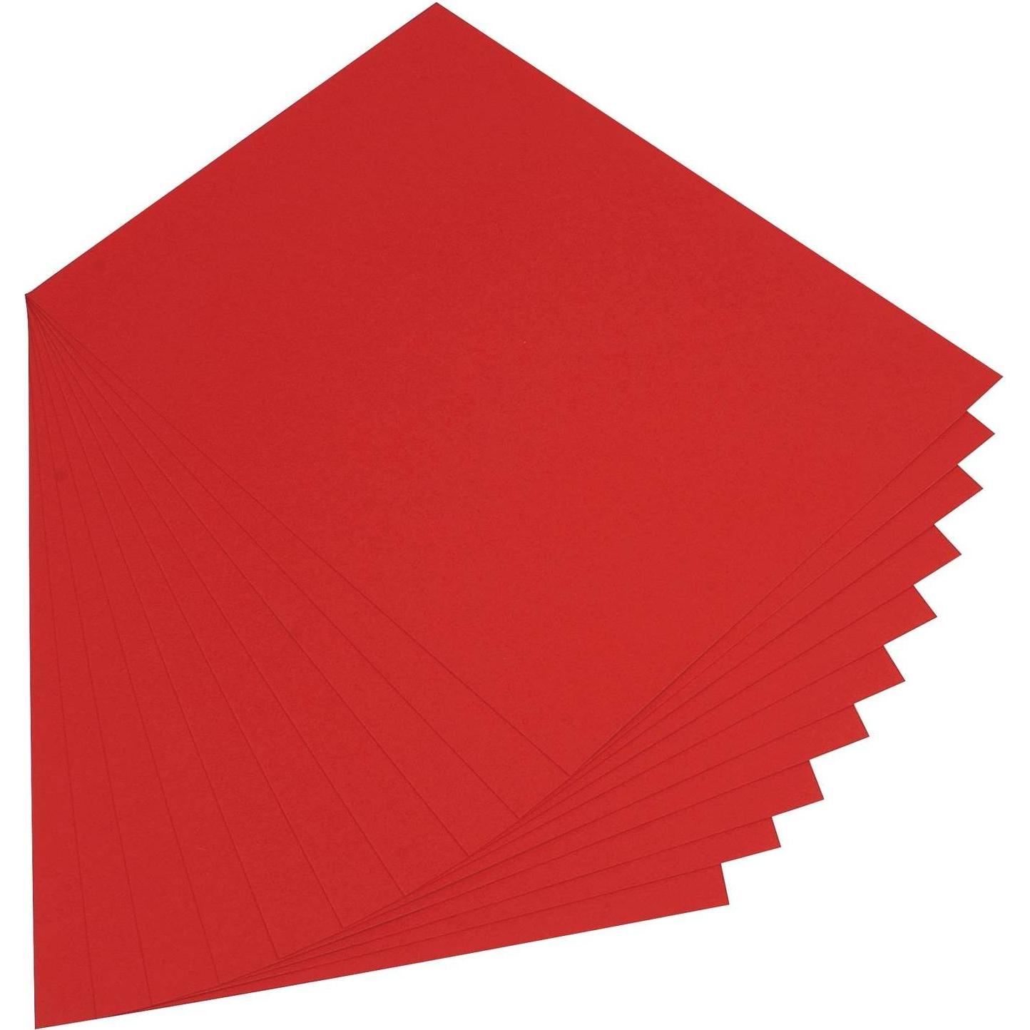 Folia, Bastelpapier, Tonpapier, (B)500 x (H)700 mm, 130 g/qm, ziegelrot (130 g/m², 1 x)