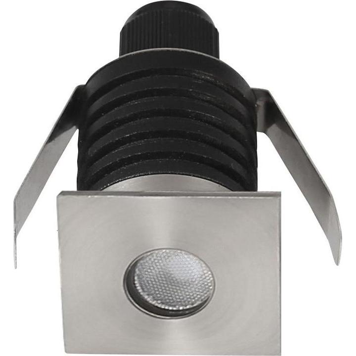Nova Luce, Gartenbeleuchtung, BANG LED Bodeneinbauleuchte Nickel 1W IP67 Warmweiss 3,7x3,7x5,3cm 9019213 (IP67)
