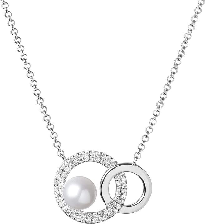 Produktbild Silvego Silver necklace with real freshwater pearl Nicole GRP20106PW