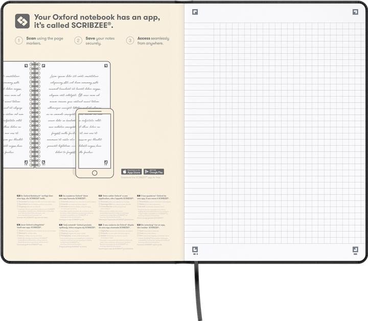 Actual product image Oxford Notebook "Signature", A5 (A5, Checked, Hardcover)