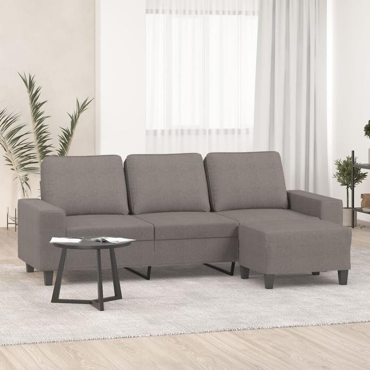 Produktbild vidaXL 3-Sitzer-Sofa mit Hocker (3-Sitzer)