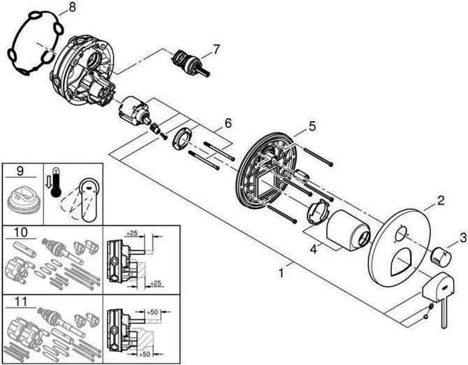 Immagine prodotto Grohe Miscelatore monocomando Plus con deviatore a 3 vie