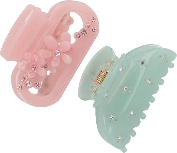 Immagine prodotto Trisa Fashion Set Haarklammern mit Strass Crème 2 Stk. (2 pz.)