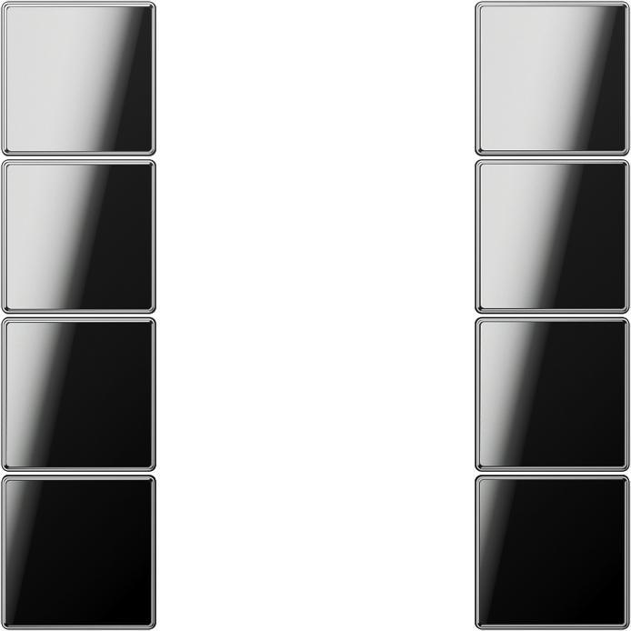 JUNG, Zubehör Schalterprogramm, Taste 4t Schalter LS chr mt f.Bussystem GCR2504TSA