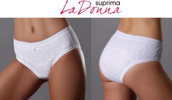Actual product image Suprima La Donna le slip féminin avec protection des vêtements blanc (1 x, S, XL)