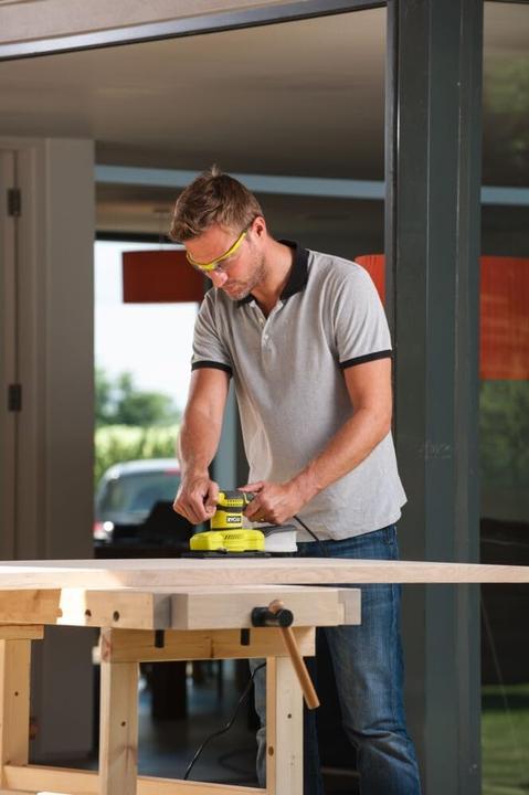 Actual product image Ryobi 5133003678 RSS200-GA20 Schwingschleifer 93x185 mm (Eccentric grinder, Sander, 200 W)