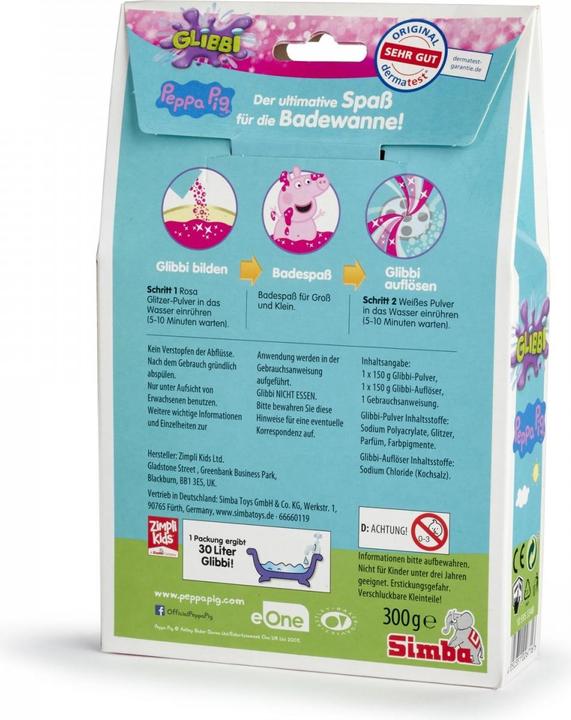 Produktbild Simba Glibbi Peppa Wutz (945 ml, Badeperlen)