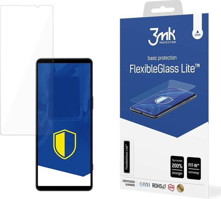 Actual product image 3MK FlexibleGlass Lite Sony Xperia 1 V Szkło Hybrydowe Lite (1 pcs., Sony Xperia 1 V)