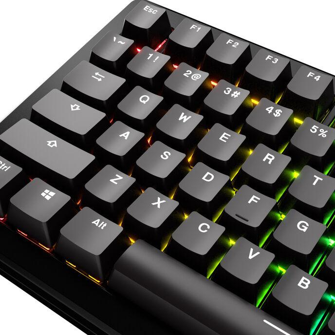 Produktbild Glorious GPBT Basics Keycaps, ANSI Layout (US), PBT, Dye-Sub - Classic Black