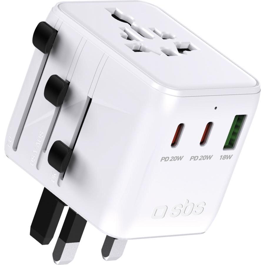 Marka Niezdefiniowana, Adattatore da viaggio, Universeller Reiseadapter mit USB-A und 2x USB-C P