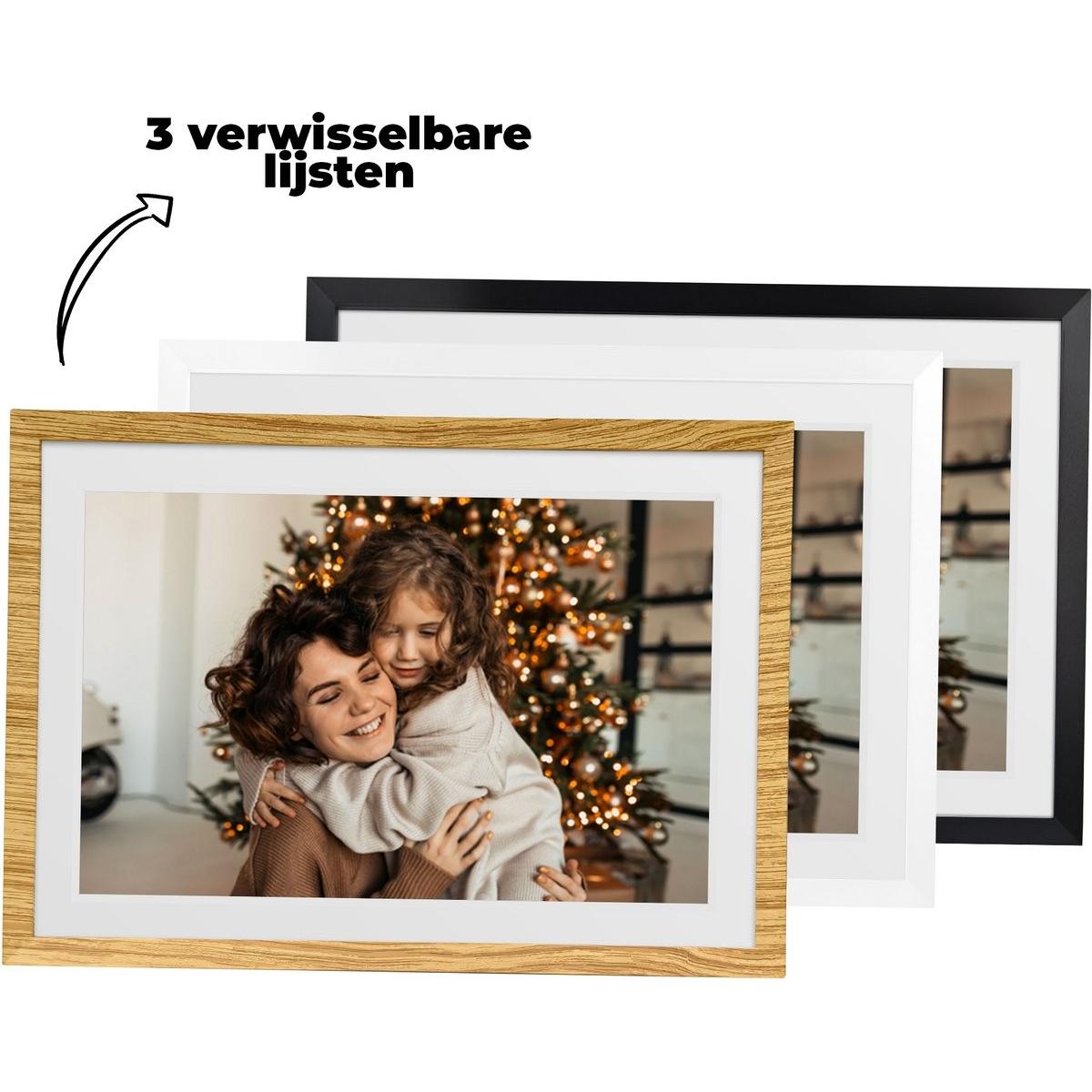 Denver Cornice Digitale per Foto (10.10", 1280 x 800 pixel), Cornice digitale, Bianco, Nero, Marrone