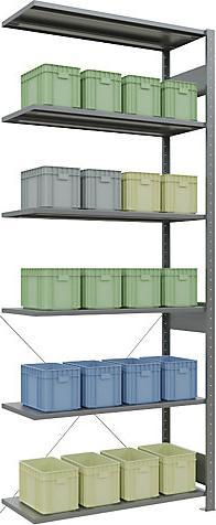 Actual product image eurokraft pro Boltless shelving, single row
