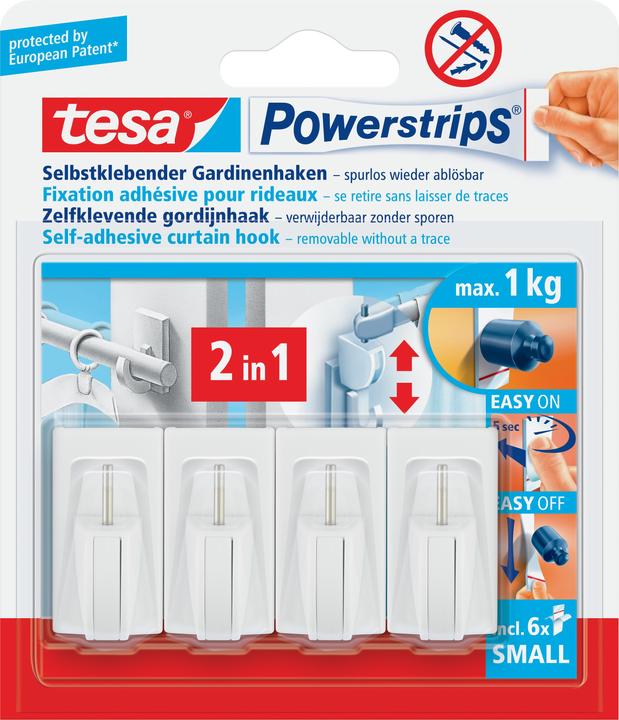 Produktbild tesa Powerstrips Gardinenhaken