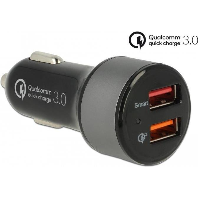 Thumbnail - GP Batteries Navilock Car Adapter, 2x USB Typ-A, Auto Adapter, Schwarz