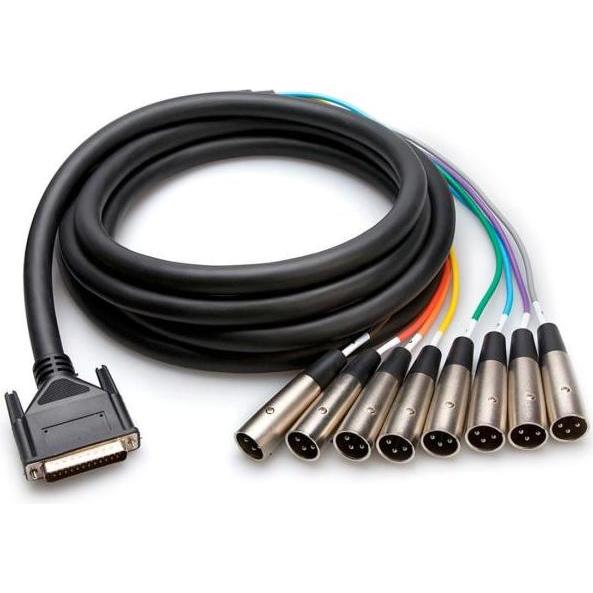 Hosa DTM-807 Multicore Kabel 8-fach XLR-M DB25 7m (7 m), Audio Kabel