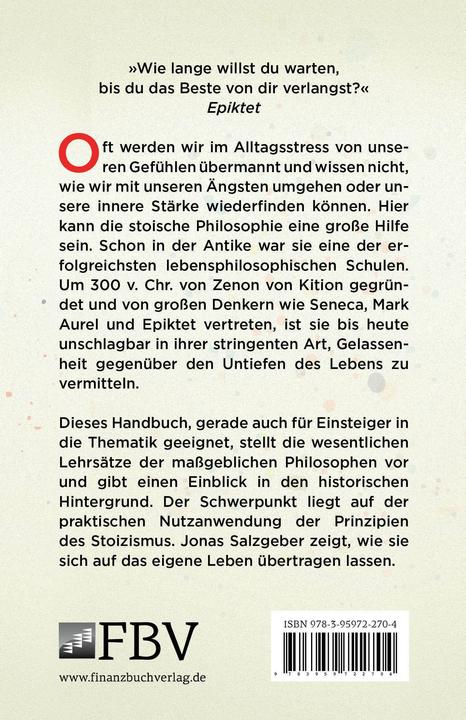 Produktbild Das kleine Handbuch des Stoizismus (Deutsch, Jonas Salzgeber, 2019)