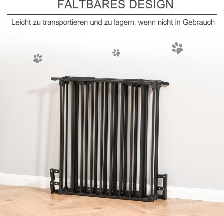 Immagine prodotto PawHut Absperrgitter Stahl, Kunststoff Schwarz