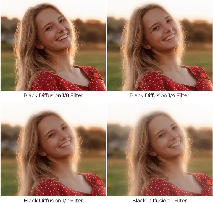 Produktbild K&F Concept 1/4+1/8 Black Mist Filter Set Nano K 77mm (KF-1716V1) (77 mm, Black Mist Filter)