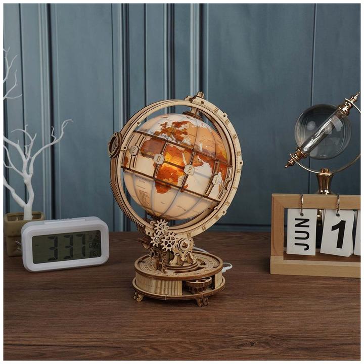 Image du produit Rokr Luminous Globe - Kit de construction en bois 3D
