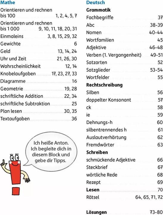 Produktbild Quer durch die 3. Klasse, Mathe und Deutsch - Übungsblock (Deutsch, Mascha Greune, Tina Harder, 2023)