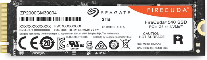 Image du produit Seagate FireCuda 540 (2000 Go, M.2 2280)