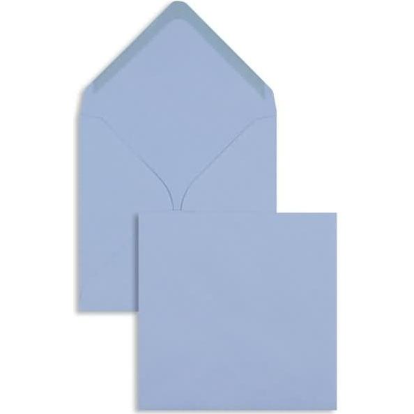 Blanke, Briefumschlag, Briefumschläge 130x130mm 100g/qm gummiert VE=100 Stück blau (100 x)